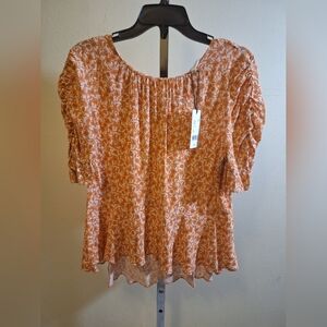 NWT a loves a Floral print high low top Size L